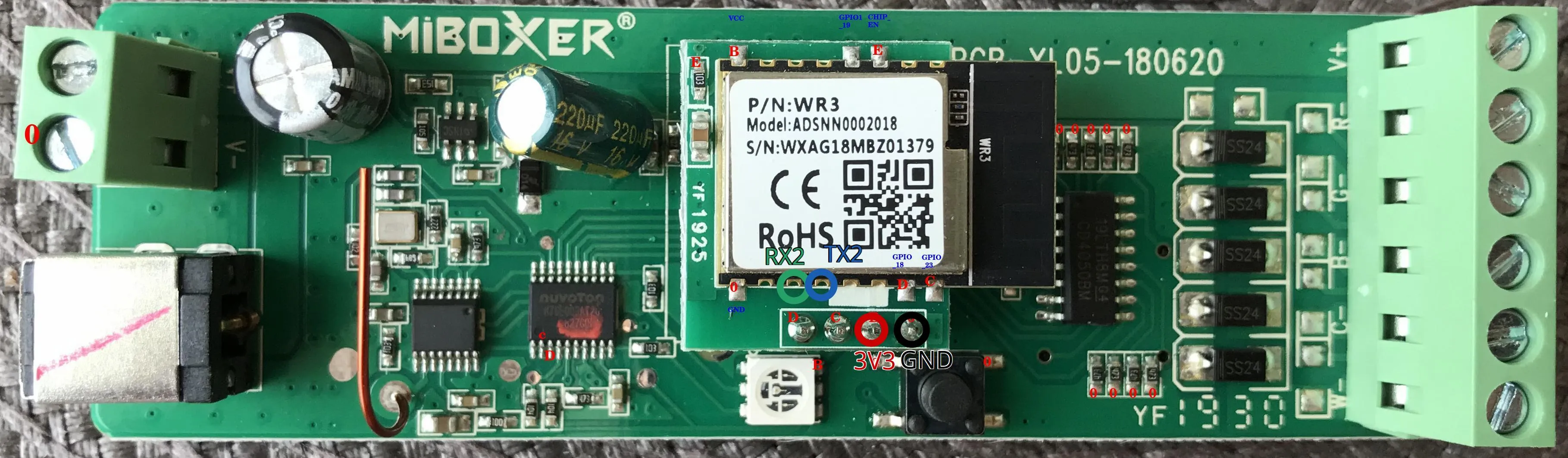 MiBoxer WL5 board MiBoxer WL5